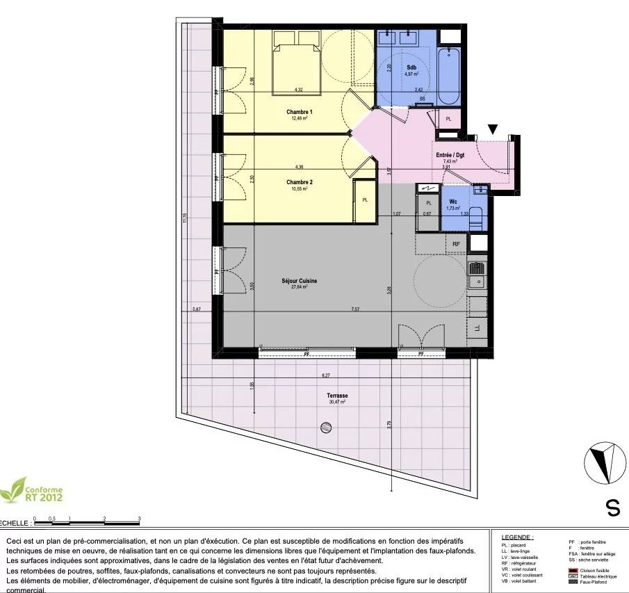 2 Bed, 1 Bath, ApartmentFor Sale, Châteauneuf-Grasse, Alpes-Maritimes