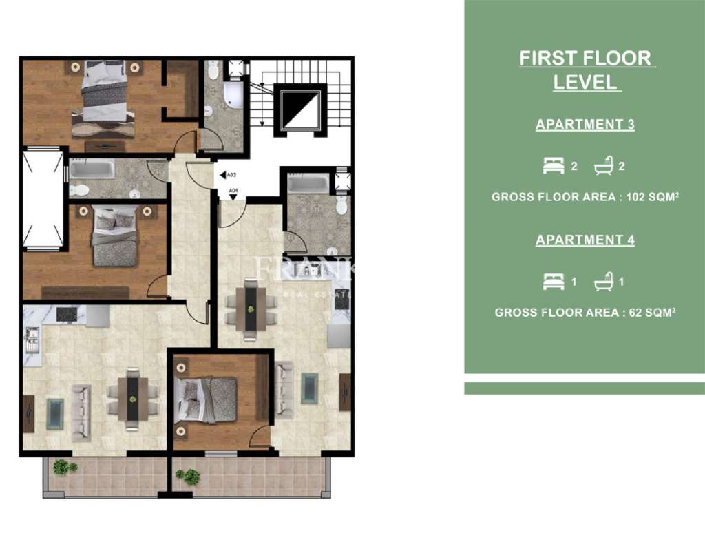 3 Bed, ApartmentFor Sale, Swieqi, Malta