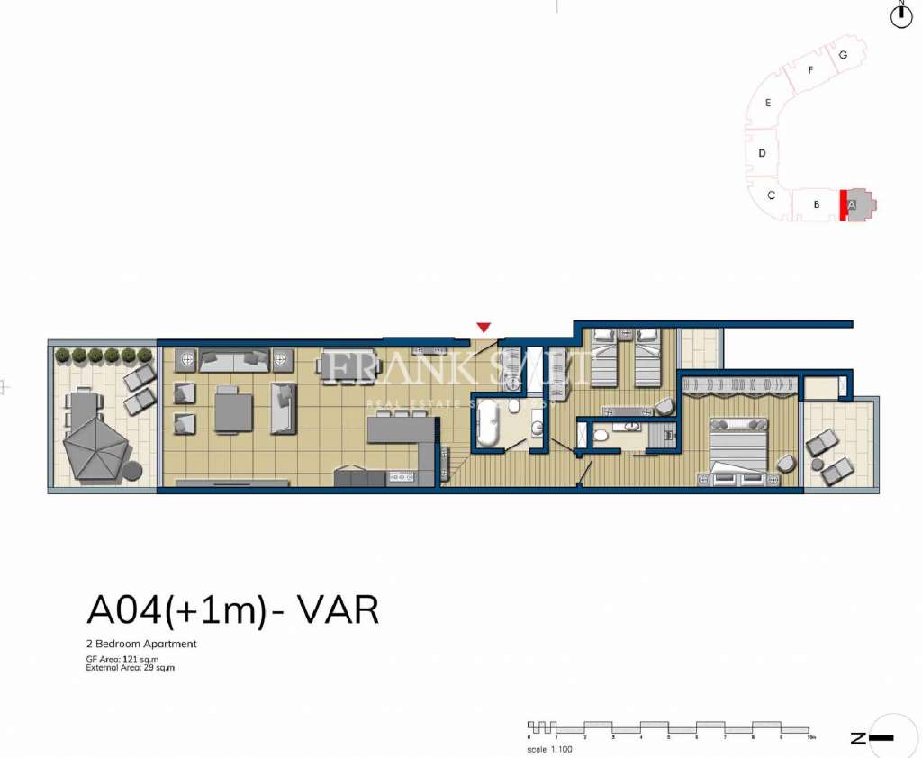 1 Bed, ApartmentFor Sale, The Shoreline at Smart City, Malta