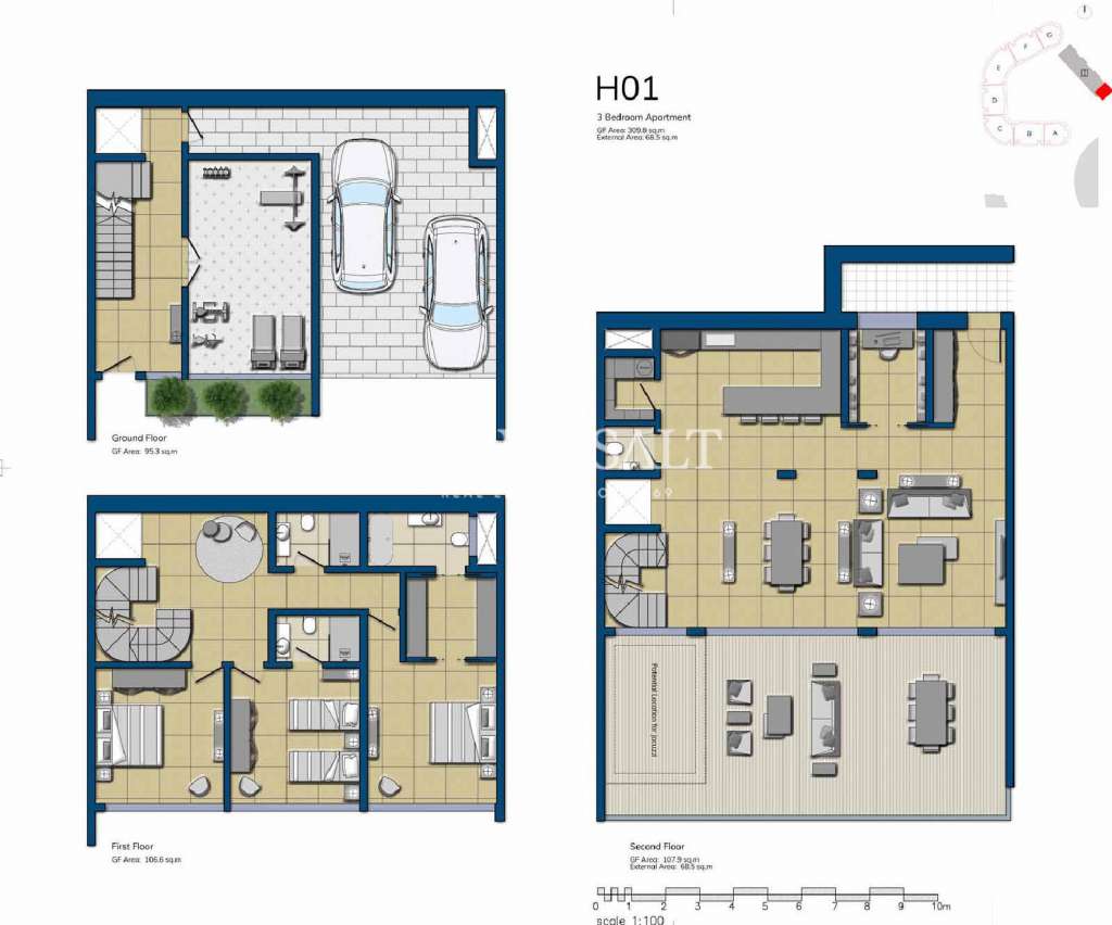 2 Bed, ApartmentFor Sale, The Shoreline at Smart City, Malta 2 Bed, ApartmentFor Sale, The Shoreline at Smart City, Malta