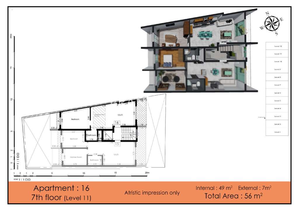 1 Bed, ApartmentFor Sale, Gzira, Malta