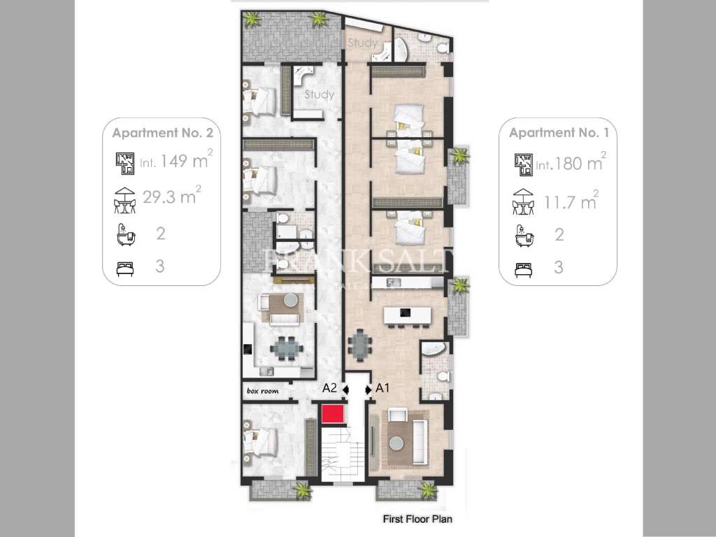 1 Bed, ApartmentFor Sale, San Gwann, Malta