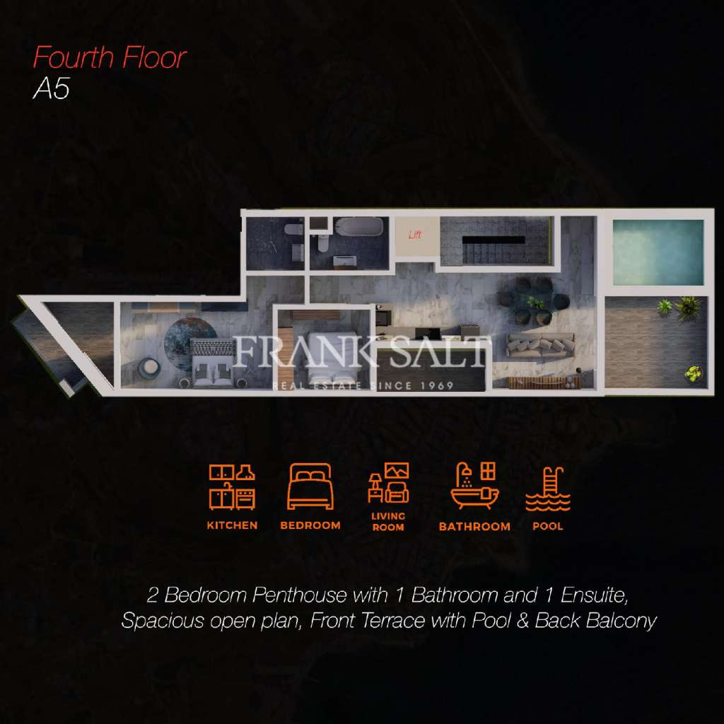 3 Bed, ApartmentFor Sale, Marsascala, Malta