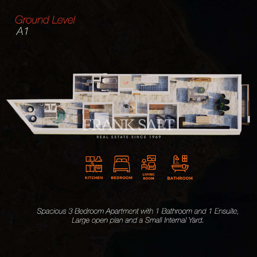 2 Bed, ApartmentFor Sale, Marsascala, Malta