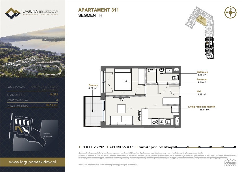 1 Bed, 1 Bath, ApartmentFor Sale, Zywiec, Silesia Province
