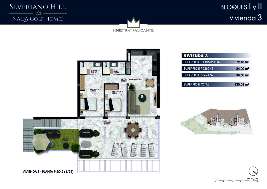 2 Bed, 2 Bath, HouseFor Sale, Finestrat, Alicante