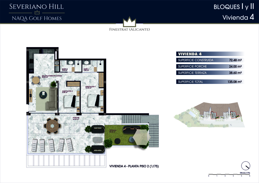 2 Bed, 2 Bath, HouseFor Sale, Finestrat, Alicante