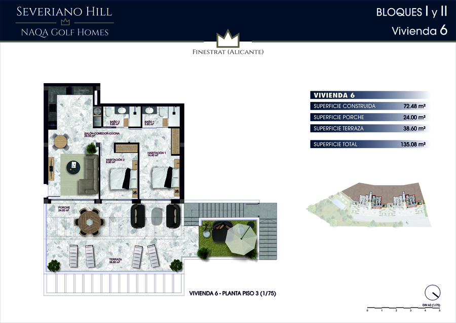 2 Bed, 2 Bath, HouseFor Sale, Finestrat, Alicante