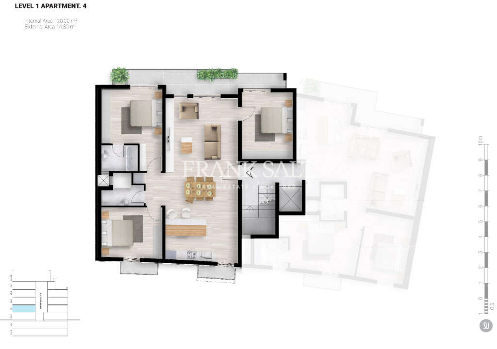 3 Bed, ApartmentFor Sale, Xemxija, Malta