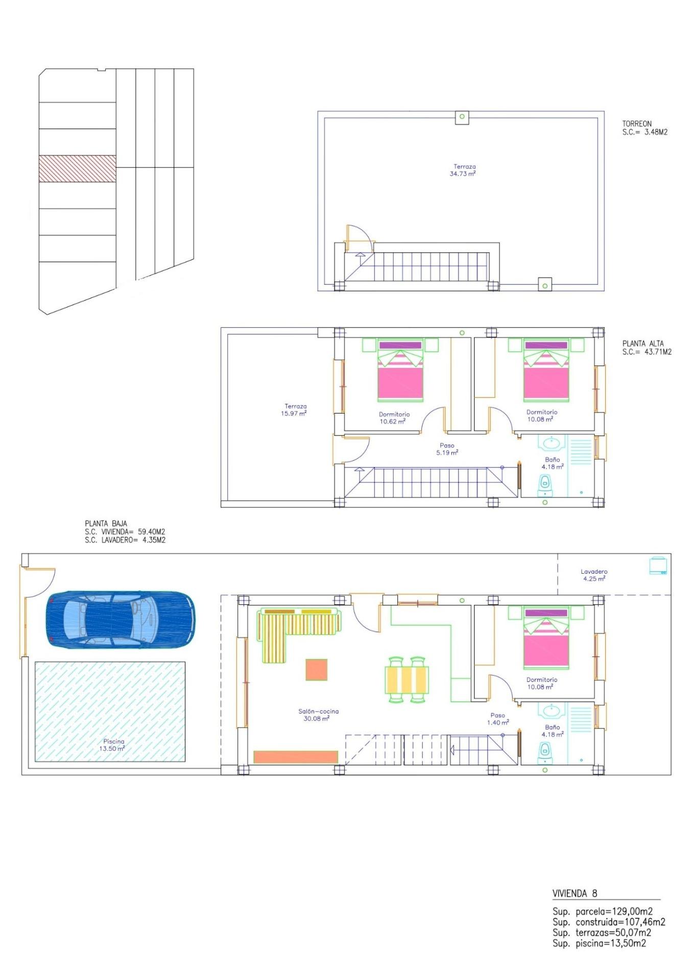 3 Bed, 2 Bath, HouseFor Sale, San Pedro Del Pinatar, Murcia