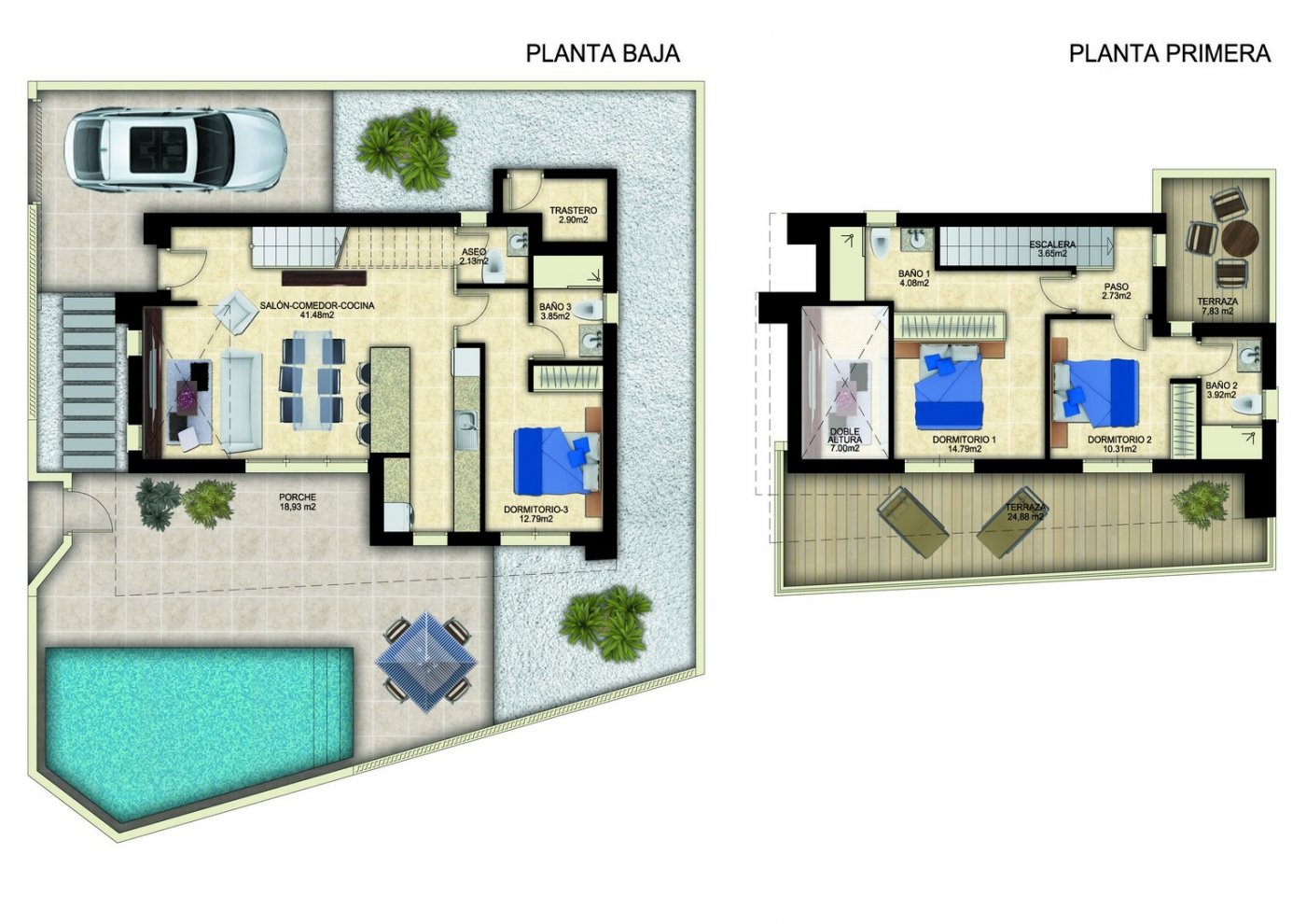 3 Bed, 4 Bath, HouseFor Sale, Benijofar, Alicante