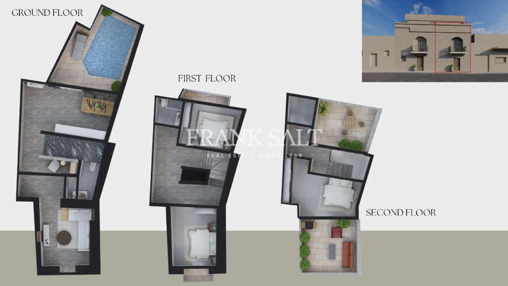 2 Bed, HouseFor Sale, Xewkija, Gozo