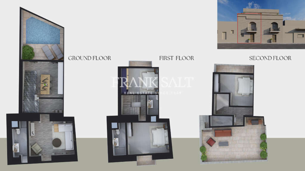 2 Bed, HouseFor Sale, Xewkija, Gozo