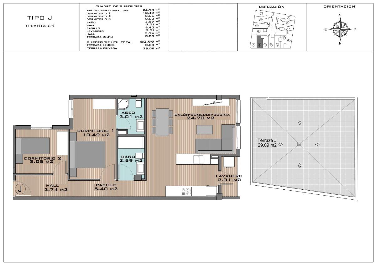 2 Bed, 2 Bath, ApartmentFor Sale, Algorfa, Alicante