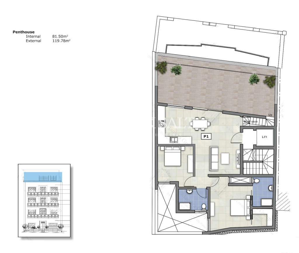 2 Bed, ApartmentFor Sale, Balzan, Malta