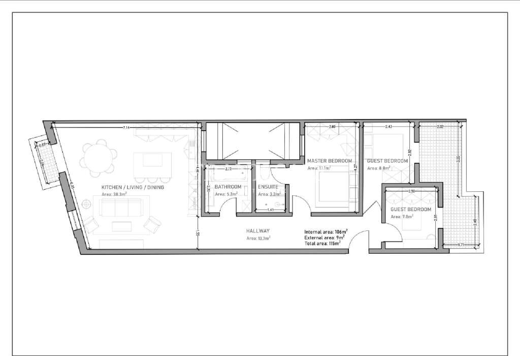 3 Bed, ApartmentFor Sale, Ghaxaq, Malta