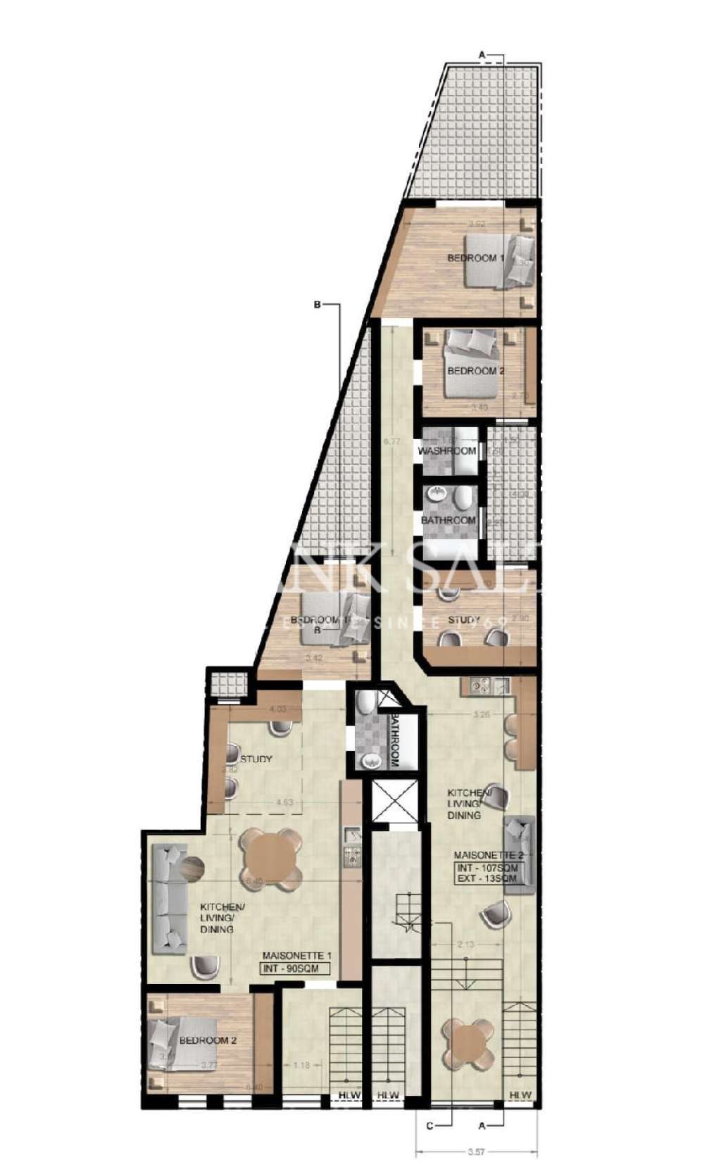 3 Bed, ApartmentFor Sale, Fgura, Malta