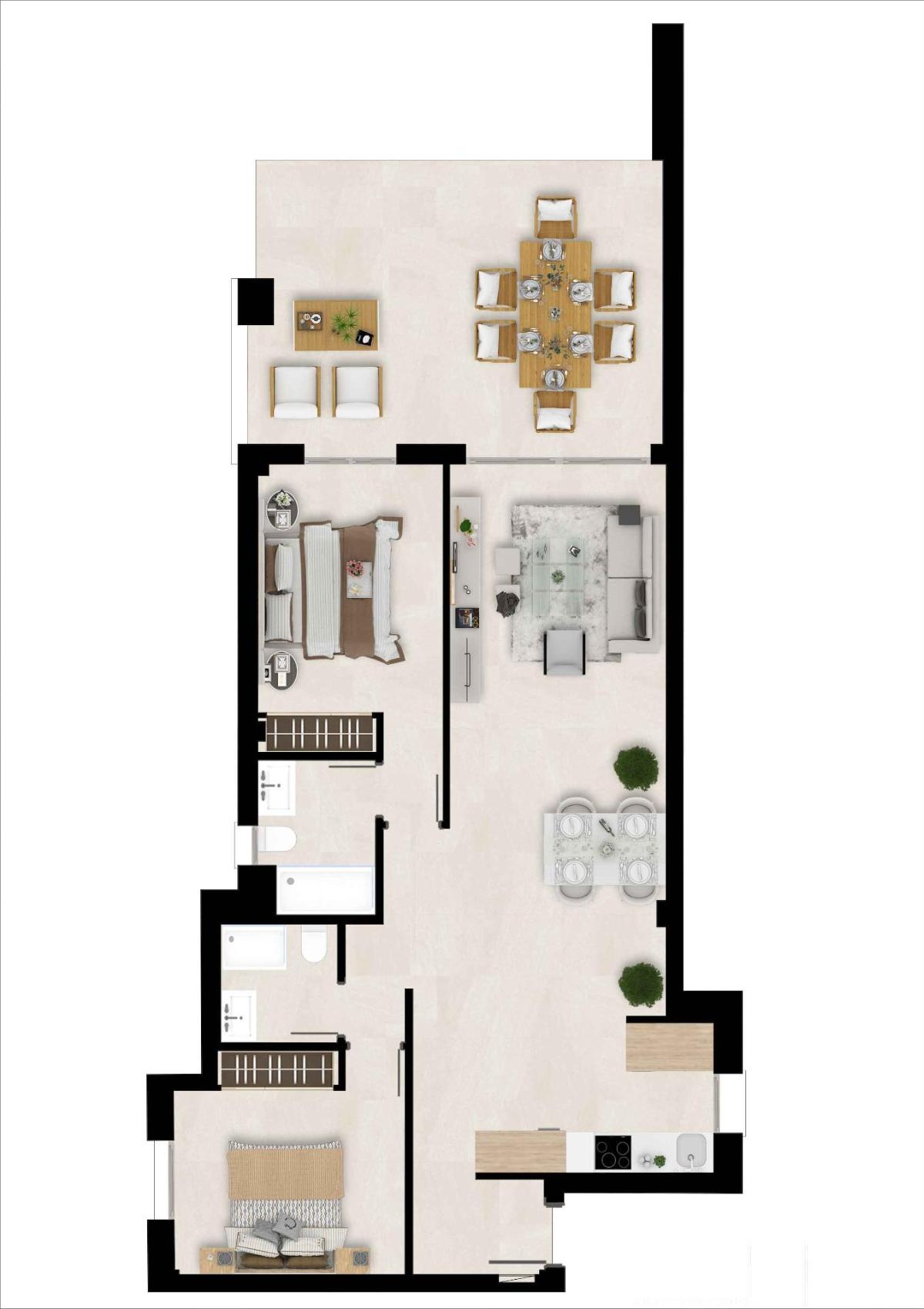 2 Bed, 2 Bath, ApartmentFor Sale, Estepona, Costa del Sol