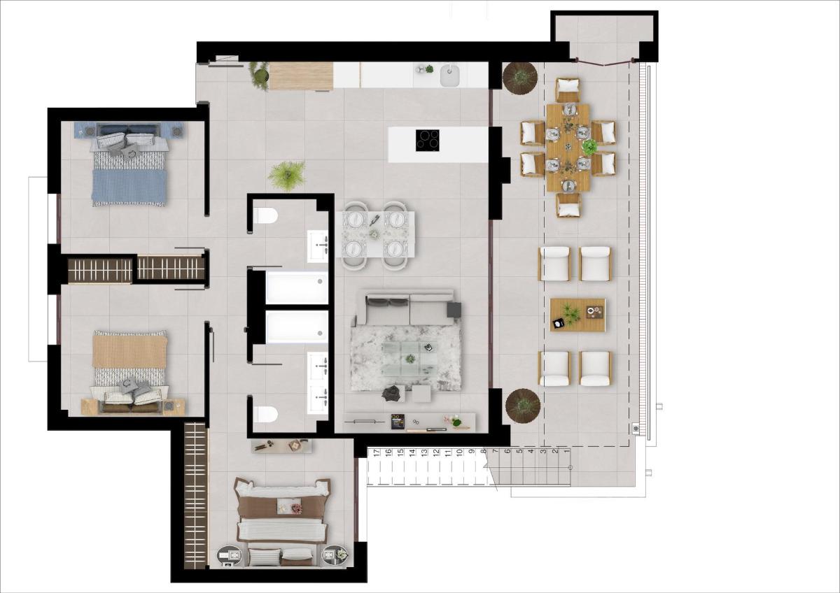 3 Bed, 2 Bath, ApartmentFor Sale, Istán, Costa del Sol