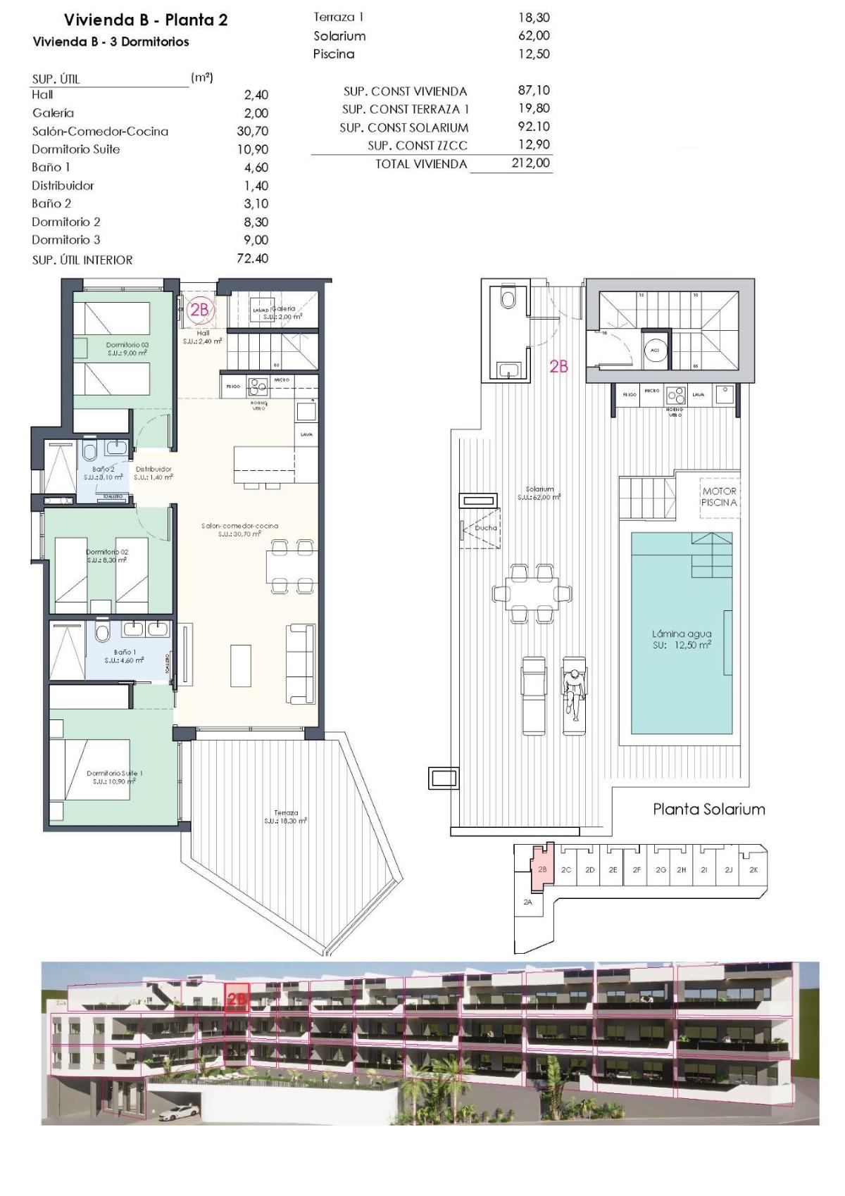 3 Bed, 2 Bath, ApartmentFor Sale, Benijofar, Alicante