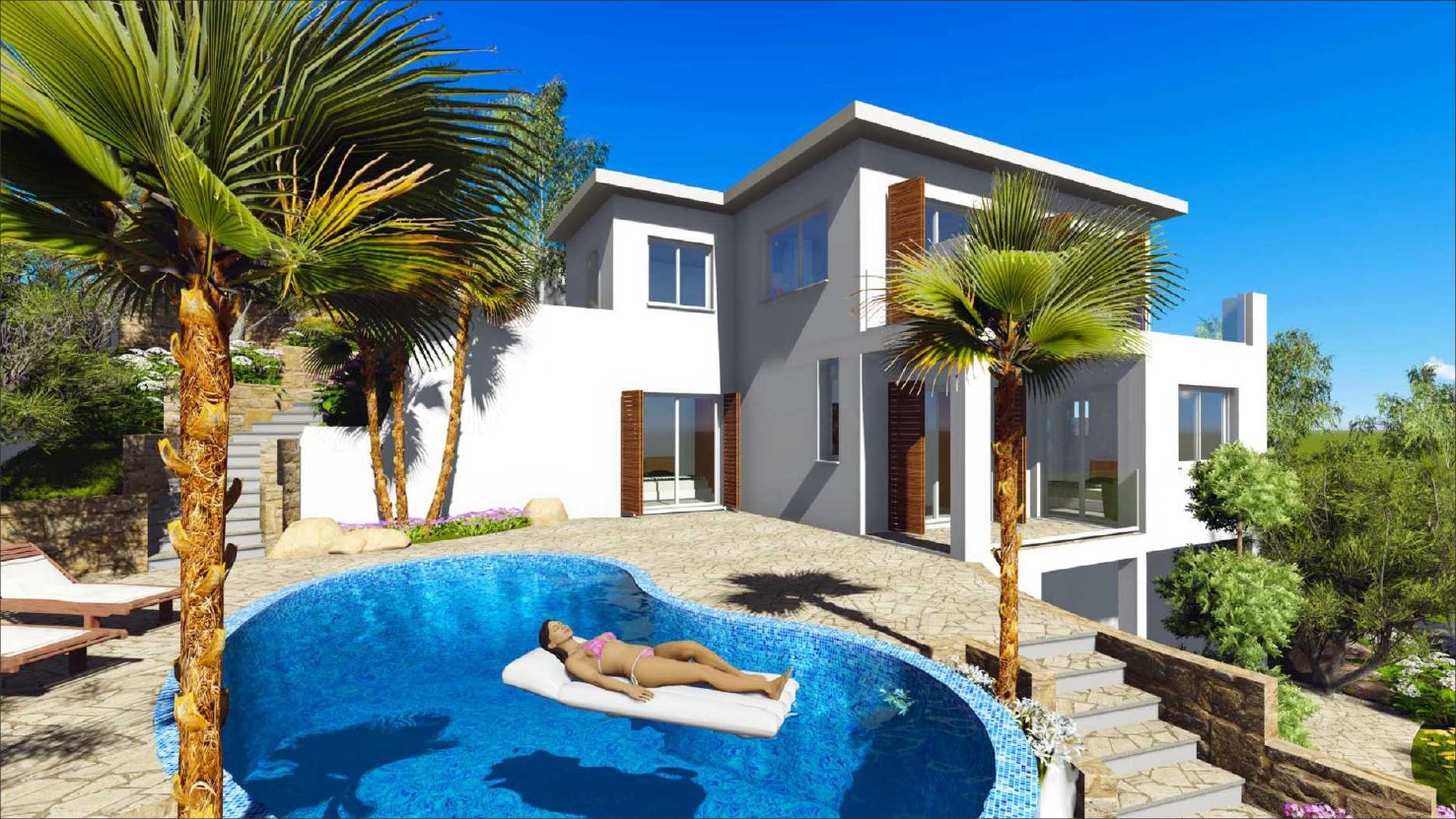 3 Bed, 3 Bath, HouseFor Sale, Kamares Village, Paphos