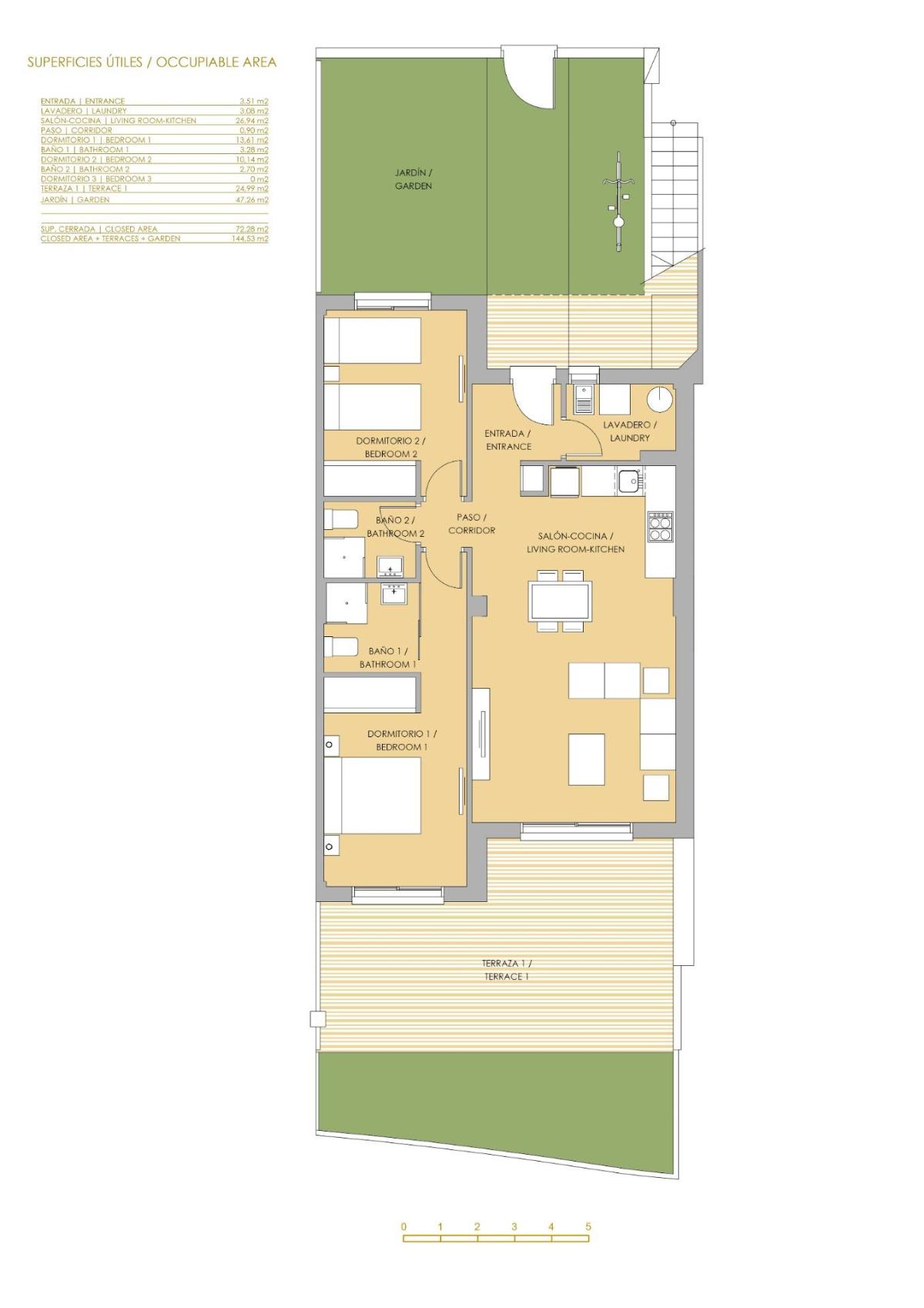 2 Bed, 2 Bath, ApartmentFor Sale, Orihuela Costa, Costa Blanca