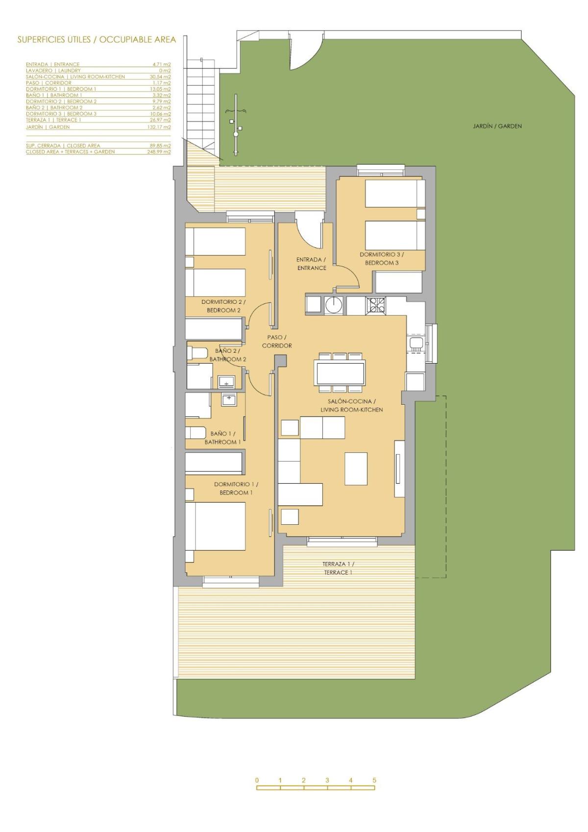 3 Bed, 2 Bath, ApartmentFor Sale, Orihuela Costa, Costa Blanca