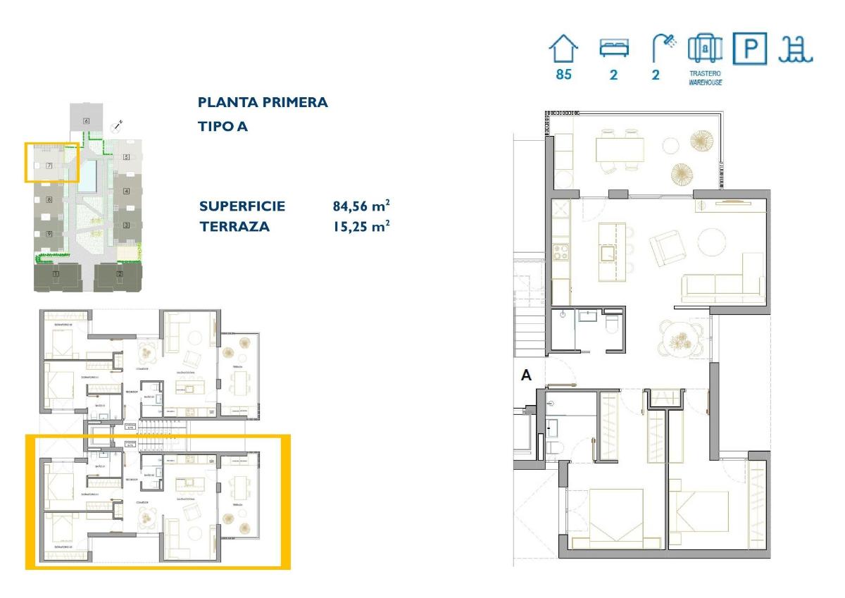 2 Bed, 2 Bath, ApartmentFor Sale, San Pedro Del Pinatar, Murcia