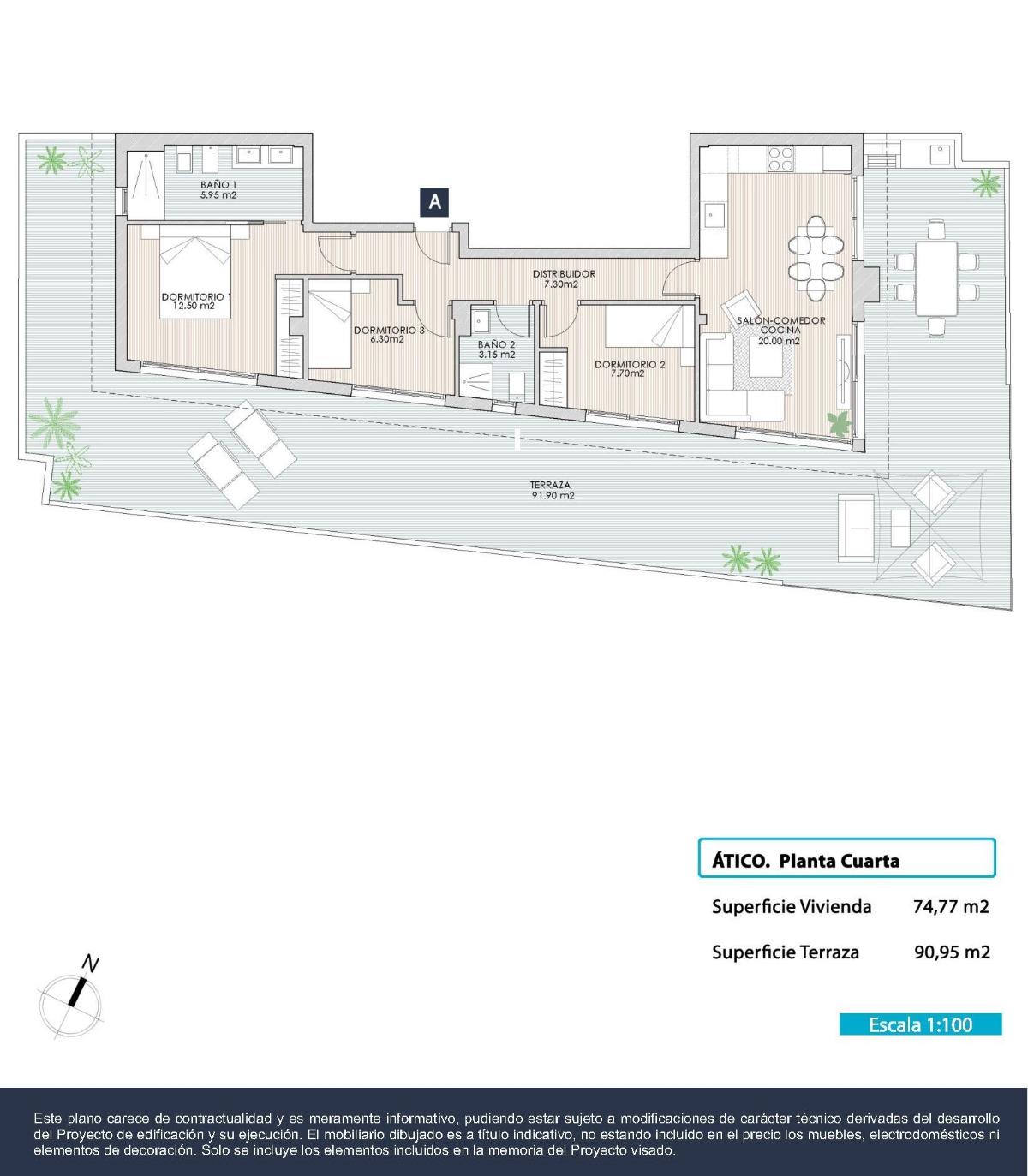 3 Bed, 2 Bath, ApartmentFor Sale, Torrevieja, Costa Blanca