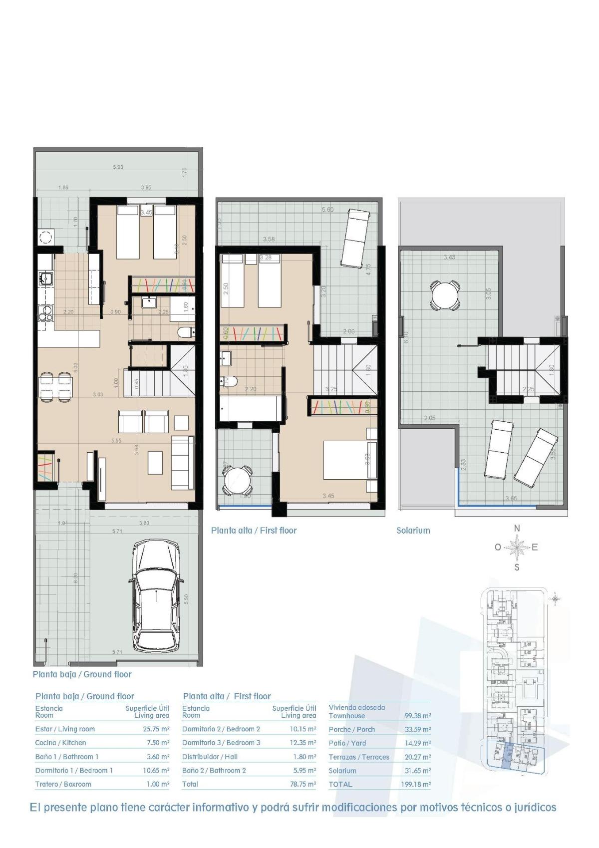 3 Bed, 2 Bath, HouseFor Sale, Pilar De La Horadada, Costa Blanca