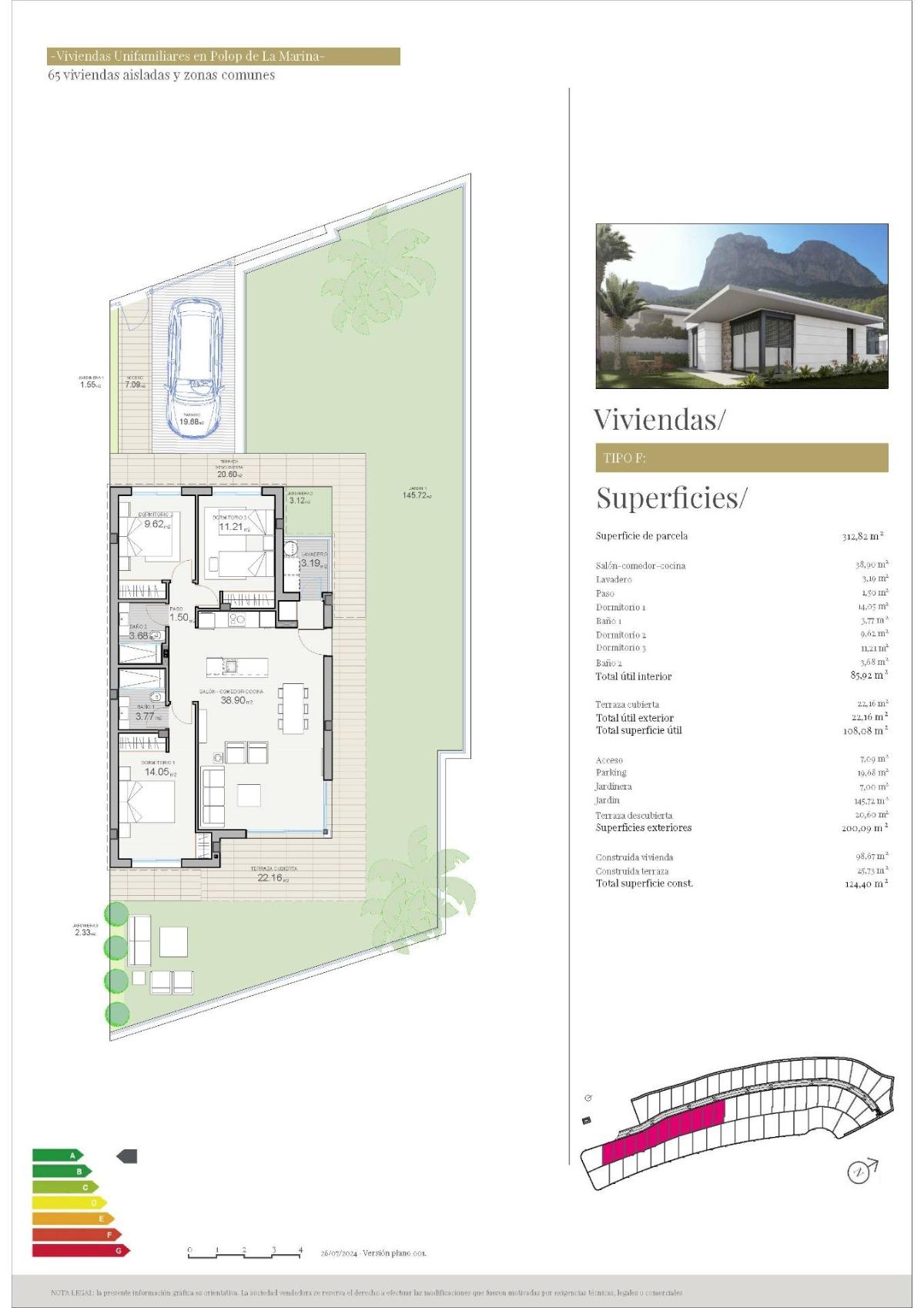 3 Bed, 2 Bath, HouseFor Sale, Polop, Alicante