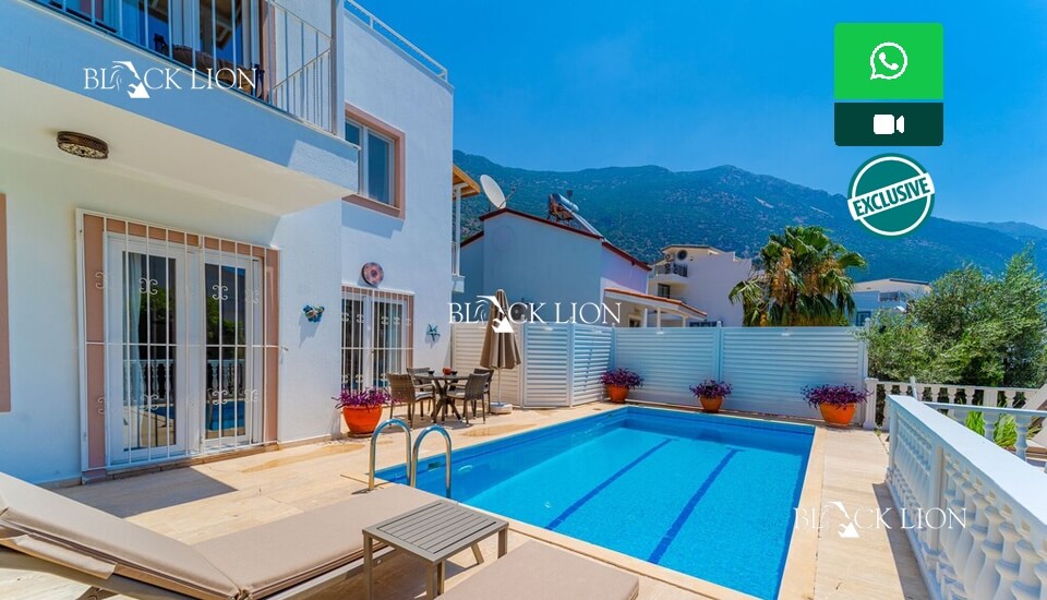 3 Bed, 2 Bath, HouseFor Sale, Kiziltas, Kalkan, Antalya