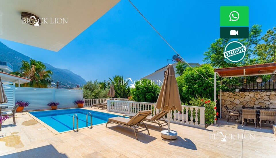 3 Bed, 2 Bath, HouseFor Sale, Kiziltas, Kalkan, Antalya