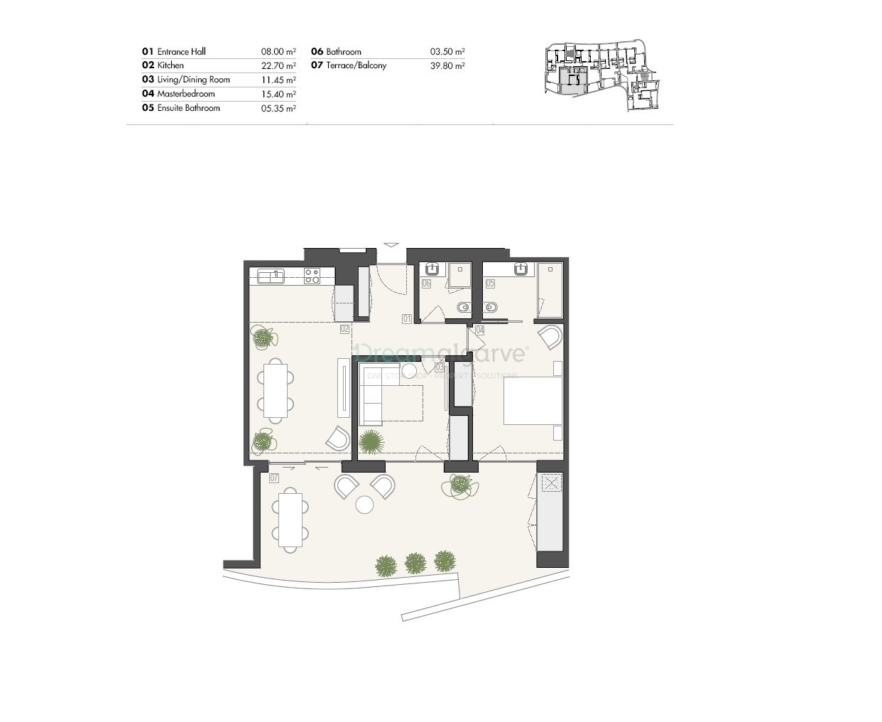 2 Bed, 2 Bath, ApartmentFor Sale, Lagos, Faro, 8600-282