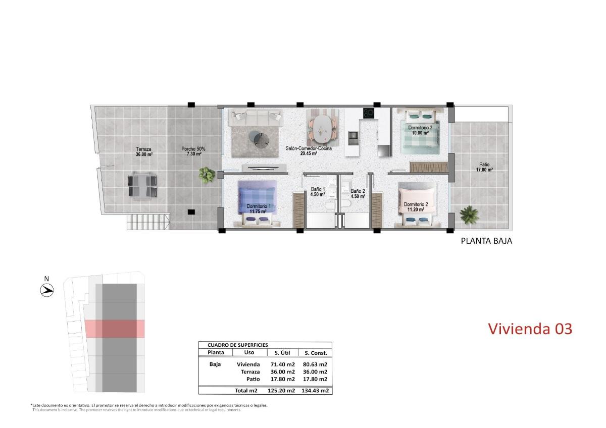 3 Bed, 2 Bath, HouseFor Sale, Pilar De La Horadada, Alicante