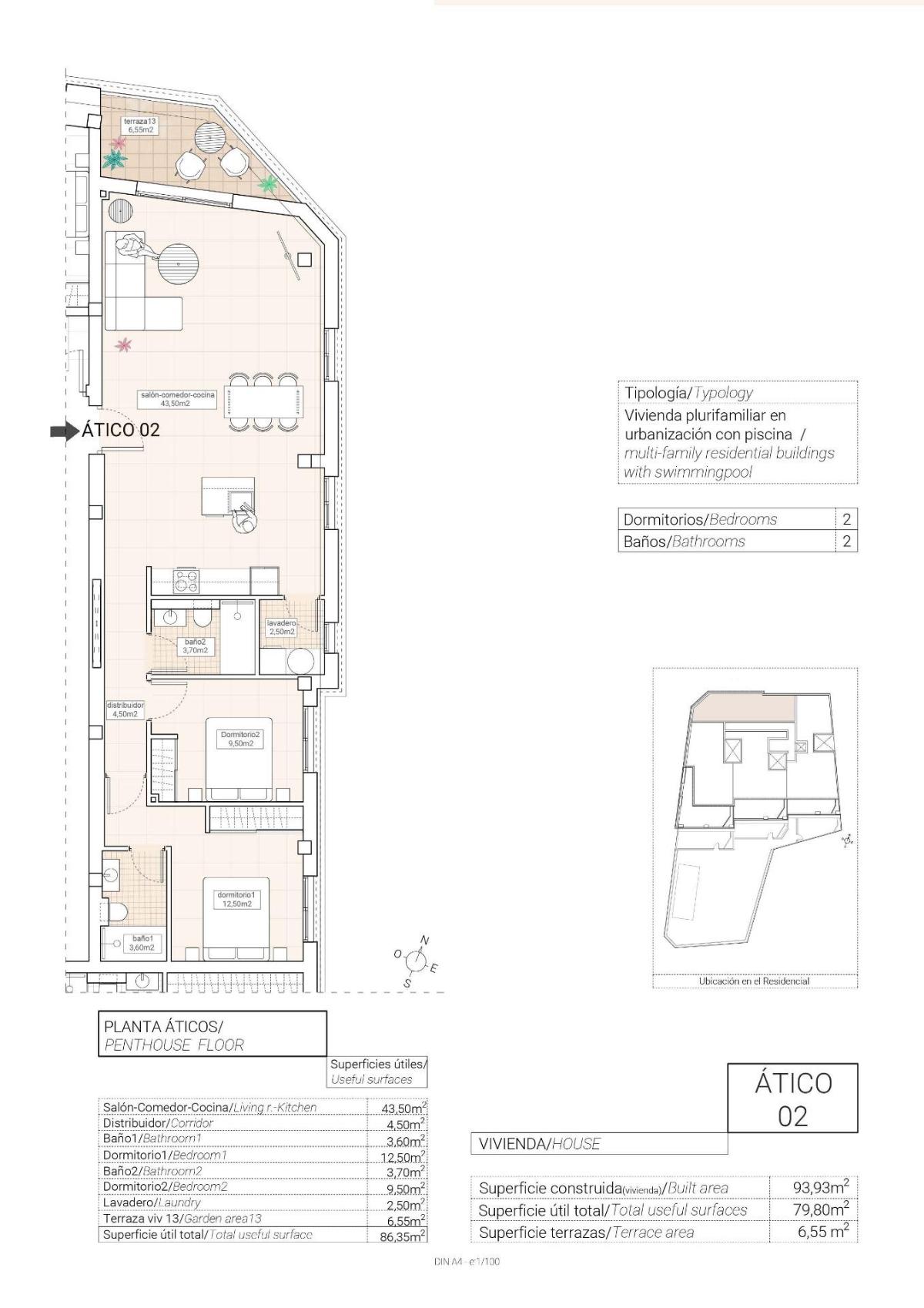 2 Bed, 2 Bath, ApartmentFor Sale, HondÃ³n de las Nieves, Alicante