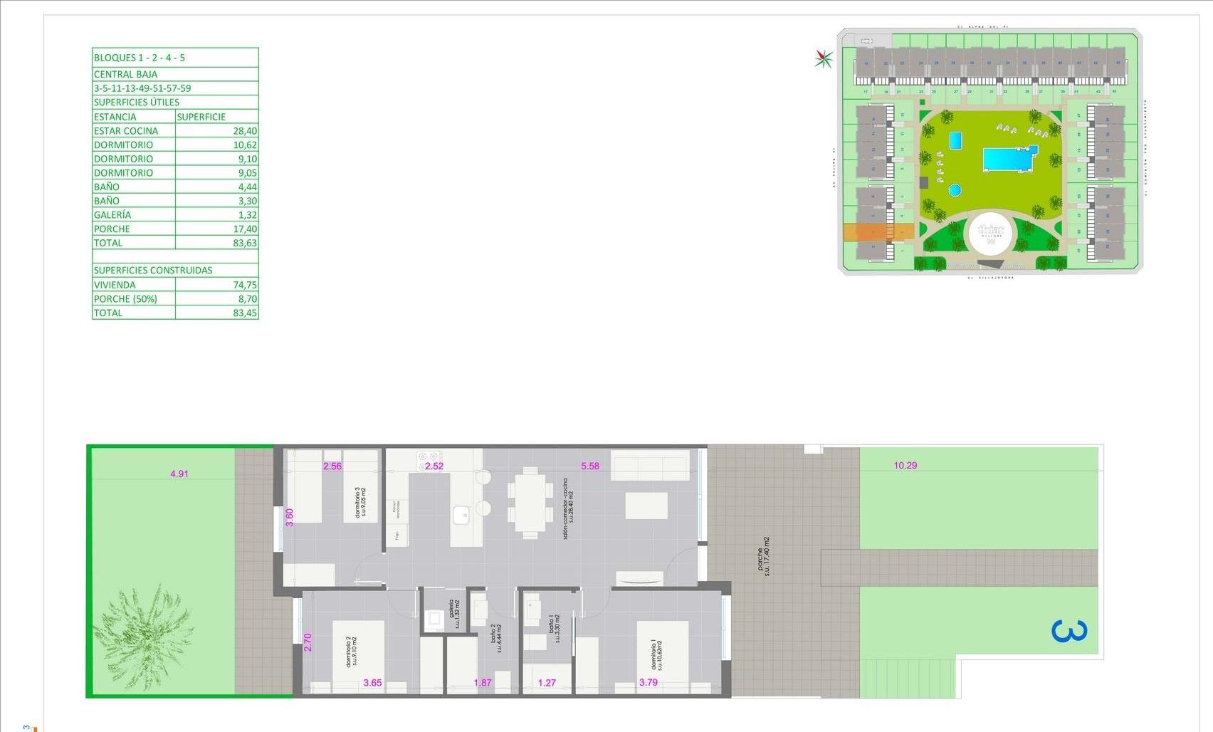 3 Bed, 2 Bath, HouseFor Sale, Pilar De La Horadada, Alicante