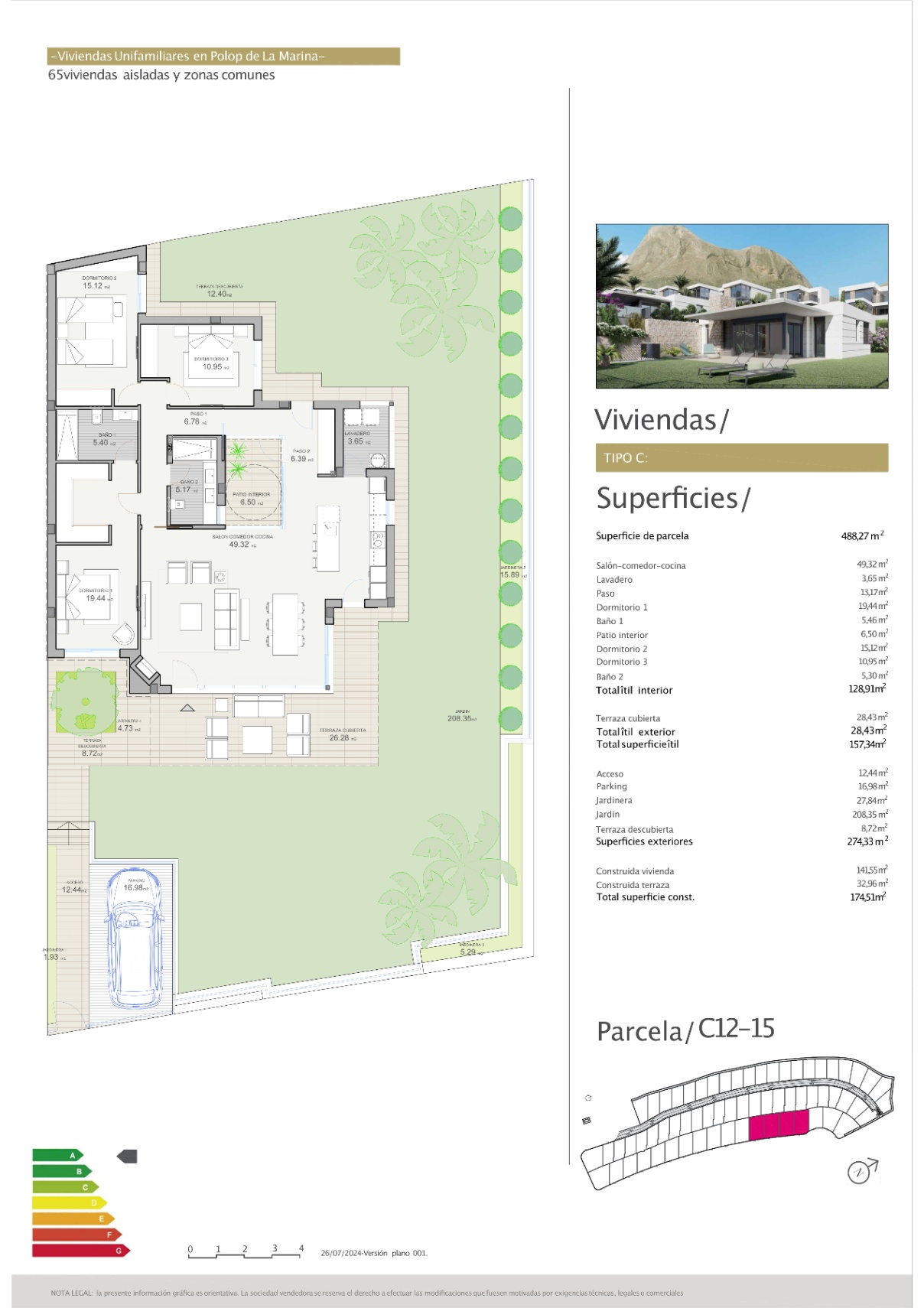 3 Bed, 2 Bath, HouseFor Sale, Polop, Alicante