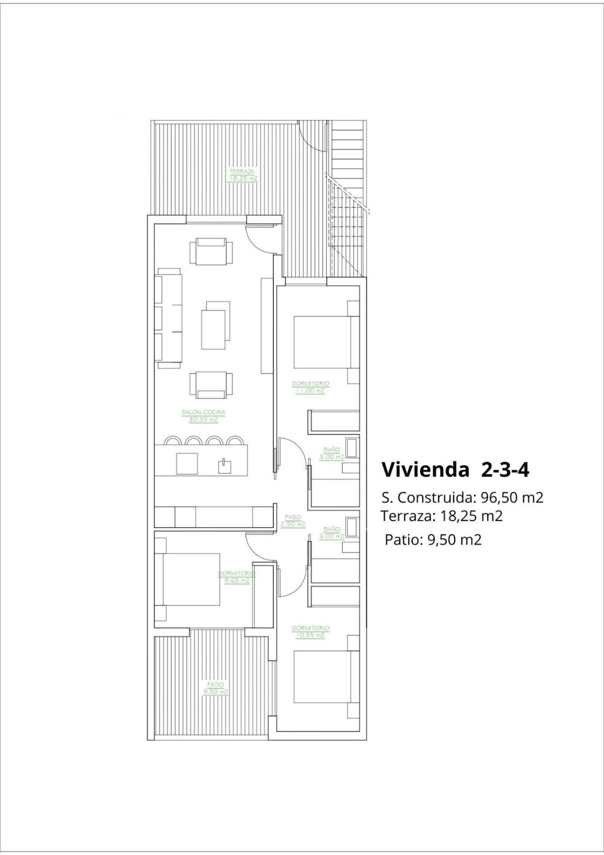 3 Bed, 2 Bath, HouseFor Sale, San Pedro Del Pinatar, Murcia