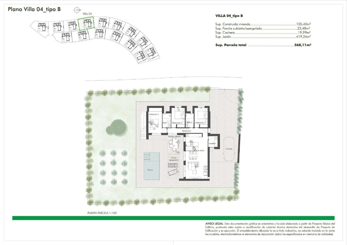 3 Bed, 2 Bath, HouseFor Sale, Hacienda del Alamo, Murcia