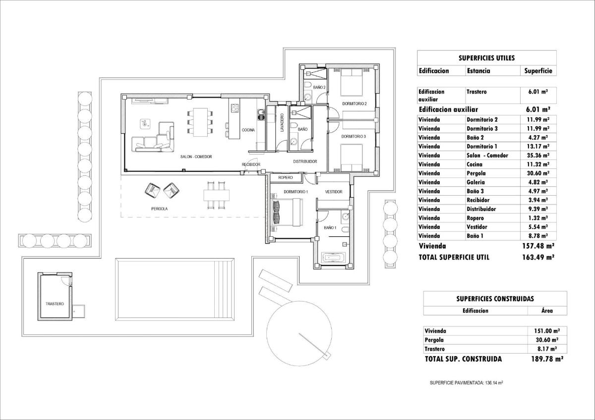 3 Bed, 3 Bath, HouseFor Sale, Aspe, Alicante