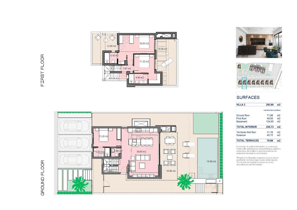 3 Bed, 3 Bath, HouseFor Sale, Santa RosalÃ­a Lake and Life Resort, Murcia