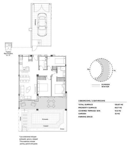 3 Bed, 2 Bath, ApartmentFor Sale, Ciudad Quesada, Alicante