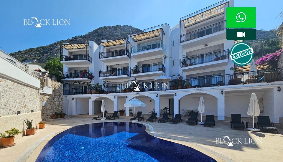 3 Bed, 2 Bath, ApartmentFor Sale, Komurluk, Kalkan, Antalya
