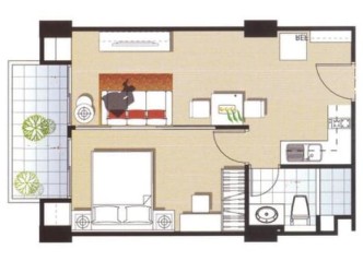 1 Bed, 1 Bath, ApartmentFor Sale, Phuket, Patong, West