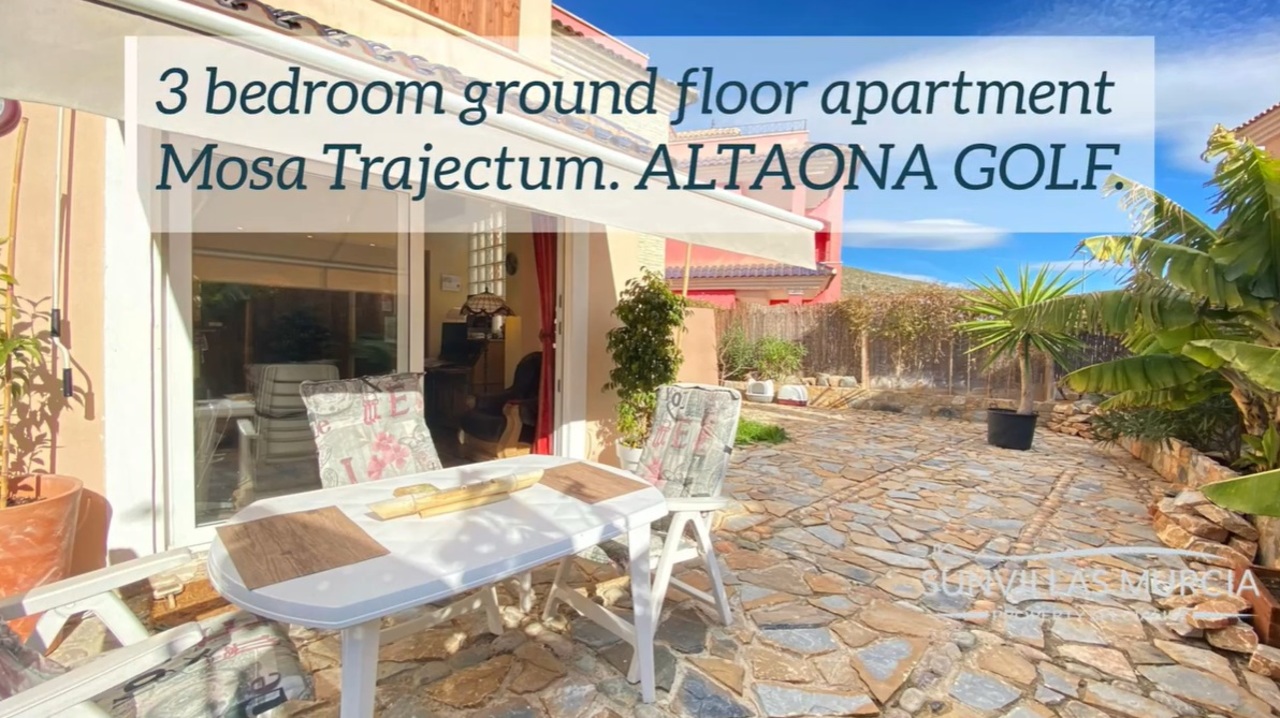3 Bed, 2 Bath, ApartmentFor Sale, Altaona Golf and Country Village, Murcia