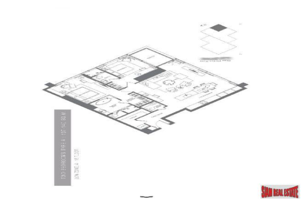 2 Bed, 2 Bath, ApartmentFor Sale, Silom, Bangkok