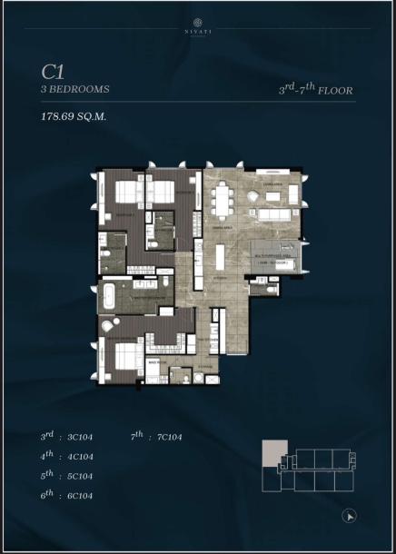 3 Bed, 3 Bath, ApartmentFor Sale, Thong Lo, Bangkok