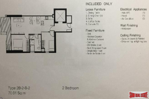 2 Bed, 2 Bath, ApartmentFor Sale, Phrom Phong, Bangkok