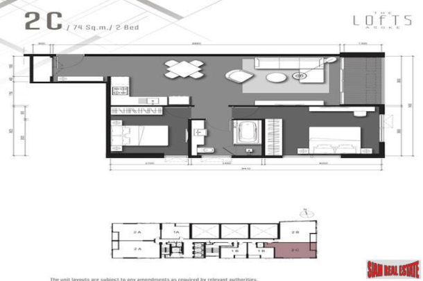 2 Bed, 1 Bath, ApartmentFor Sale, Asok, Bangkok